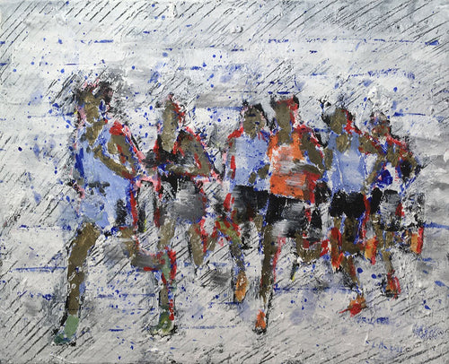 LANZI Arno : Marathon 10 (Tableau, acrylique sur toile) - ART ET MISS