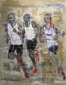 LANZI Arno : Marathon 3 (Tableau, acrylique sur toile) - ART ET MISS
