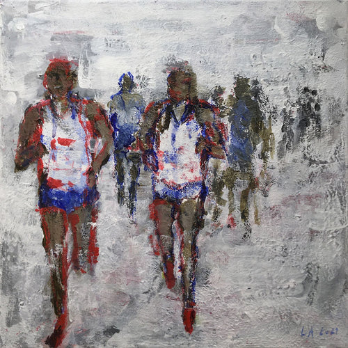 LANZI Arno : Marathon 5 (Tableau, acrylique sur toile) - ART ET MISS
