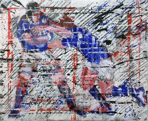 LANZI Arno : Rugby 11 (Tableau, acrylique sur toile) - ART ET MISS