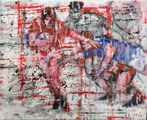 LANZI Arno : Rugby 13 (Tableau, acrylique sur toile) - ART ET MISS