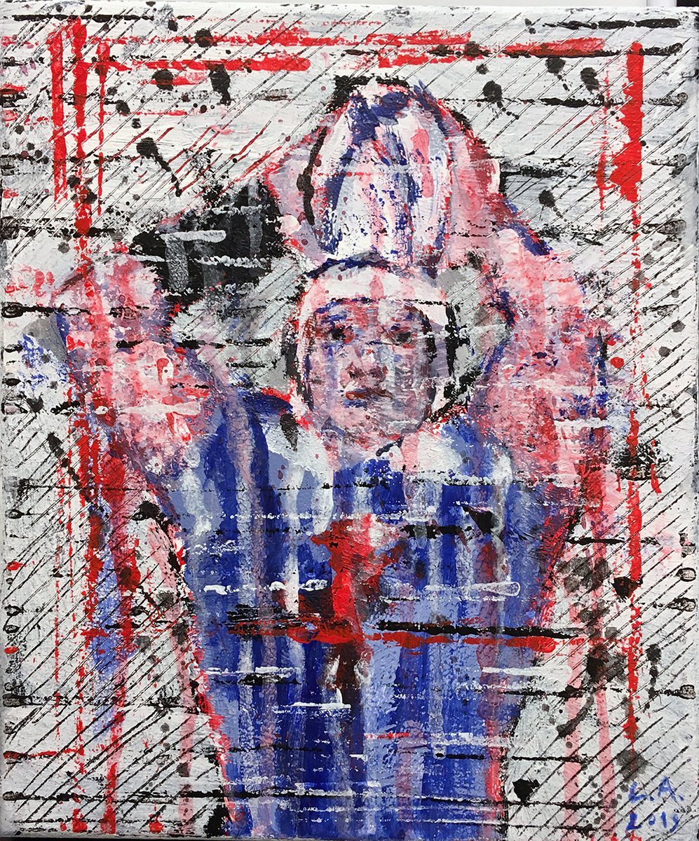 LANZI Arno : Rugby 16 (Tableau, acrylique sur toile) - ART ET MISS