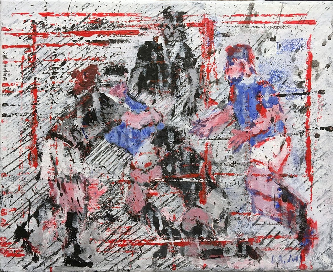 LANZI Arno : Rugby 18 (Tableau, acrylique sur toile) - ART ET MISS
