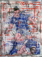 LANZI Arno : Rugby 2 (Tableau, acrylique sur toile) - ART ET MISS