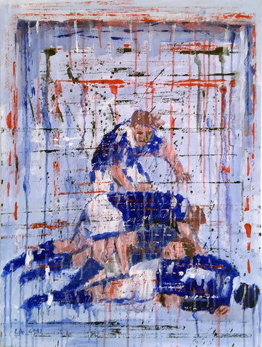 LANZI Arno : Rugby 3 (Tableau, acrylique sur toile) - ART ET MISS