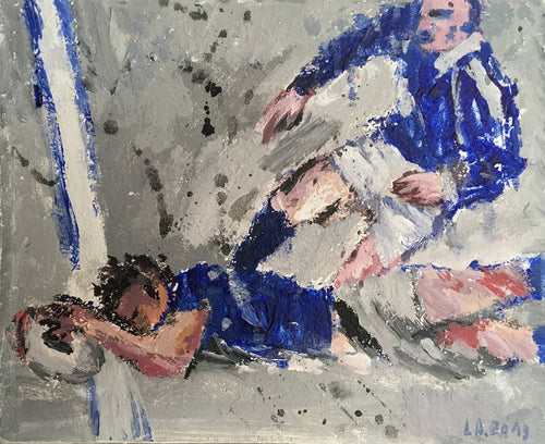 LANZI Arno : Rugby 7 (Tableau, acrylique sur toile) - ART ET MISS