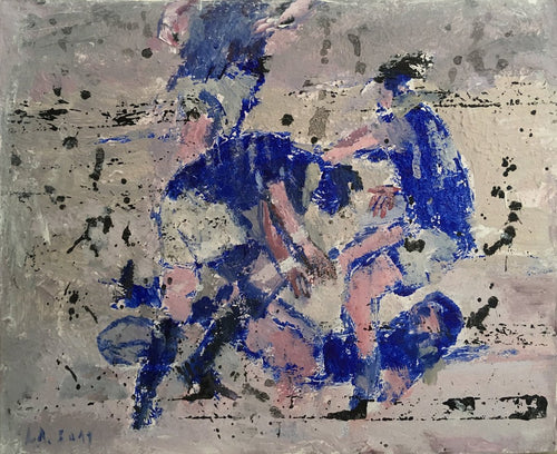 LANZI Arno : Rugby 8 (Tableau, acrylique sur toile) - ART ET MISS