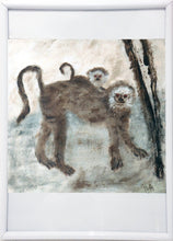 Charger l&#39;image dans la galerie, LANZI Paola - Singe 2 (tableau, Acrylique / Papier) - ART ET MISS