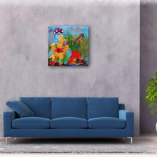 Charger l&#39;image dans la galerie, LE BRICQUIR Danielle : Frida dans son paradis (Tableau, huile sur toile) - ART ET MISS