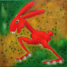 Charger l&#39;image dans la galerie, LE BRICQUIR Danielle : Le lapin agile (Tableau, huile sur toile) - ART ET MISS
