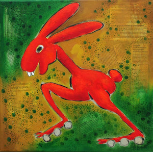 LE BRICQUIR Danielle : Le lapin agile (Tableau, huile sur toile) - ART ET MISS