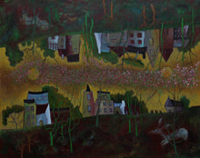 Charger l&#39;image dans la galerie, LE BRICQUIR Danielle : Le soleil dans la vallée (Tableau, huile sur toile) - ART ET MISS
