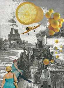 LE VAN Florence : Lumière citronnée sur la tour Eiffel (Impression sur papier) - ART ET MISS