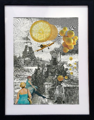 LE VAN Florence : Lumière citronnée sur la tour Eiffel (Impression sur papier) - ART ET MISS