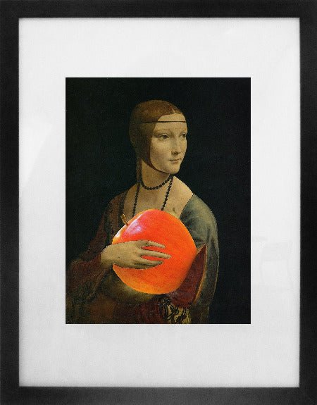 LE VAN Florence : Ma pomme et moi (Collage sur papier) - ART ET MISS