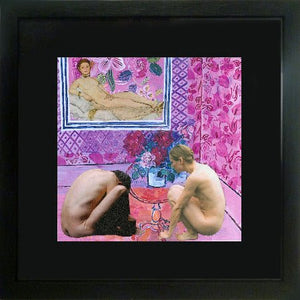 LE VAN Florence : Trois nues (Collage sur papier) - ART ET MISS