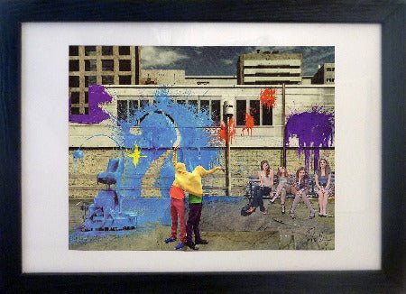 LE VAN Florence : Urbanité (Collage sur papier) - ART ET MISS