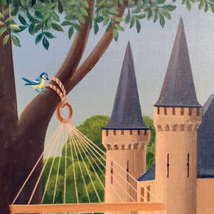 LORAND Jean-Pierre : La vie de château (Tableau, Acrylique sur toile) - ART ET MISS