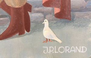 LORAND Jean-Pierre : Le charmeur d'oiseau (Tableau, Acrylique sur MDF) - ART ET MISS