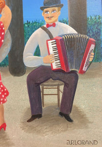 LORAND Jean-Pierre : Sur un air d'accordéon (Tableau, Acrylique sur toile) - ART ET MISS