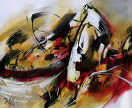 MABRIS - L’Or des Terres Rouges - acrylique sur toile - ART ET MISS