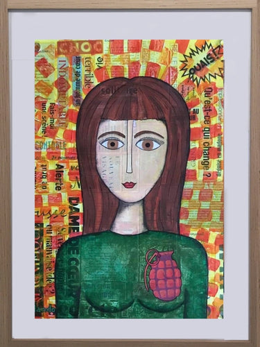 MANDO - Bourgeon d'audace (tableau, technique mixte / Papier) - ART ET MISS