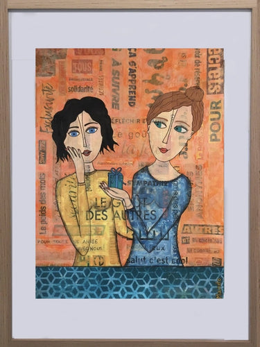 MANDO - Pour toi (tableau, technique mixte / Papier) - ART ET MISS