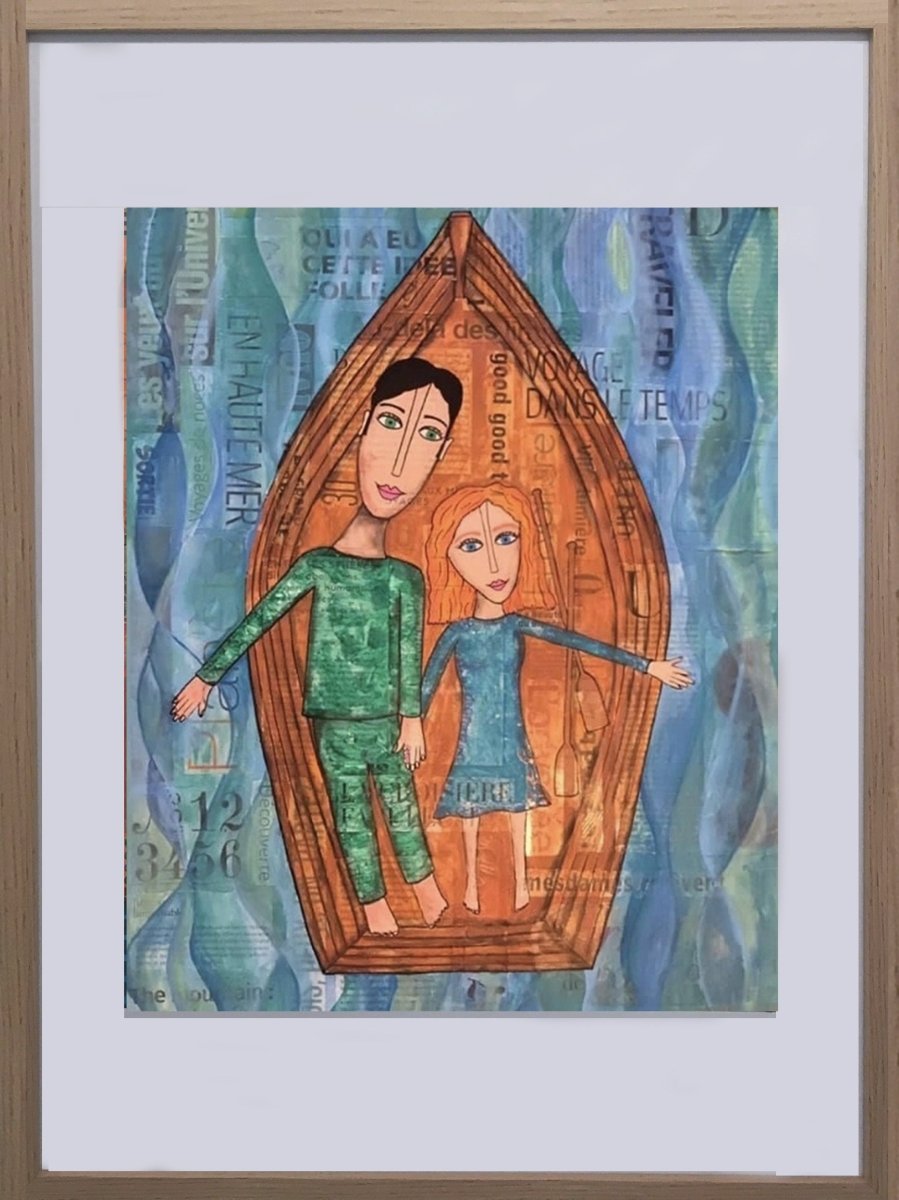 MANDO - Viens, je t'emmène (tableau, technique mixte / Papier) - ART ET MISS