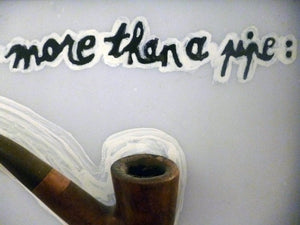 NARBONNE Michel - This is more than a pipe (collages / toile) - ART ET MISS