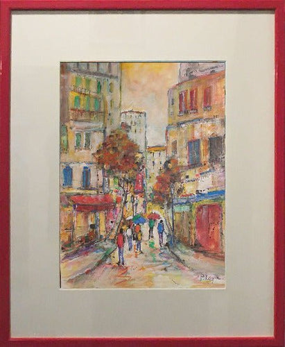 Patrice LAYRE - Coin de rue (tableau, Peinture Aquarelle) - ART ET MISS