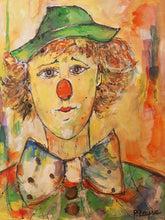Charger l&#39;image dans la galerie, Patrice LAYRE - Le clown pensif (tableau, Aquarelle) - ART ET MISS