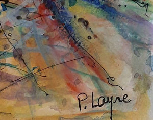 Patrice LAYRE - Les parapluies (tableau, Aquarelle) - ART ET MISS