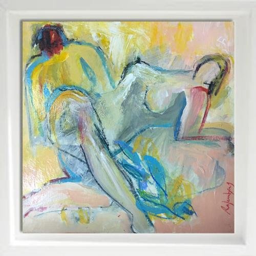 RAFENBERG Catherine : Sans titre 6 (Tableau acrylique sur toile ) - ART ET MISS