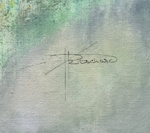 RITSCHARD Patricia - Le vert ombrage (tableau, Acrylique et encre / toile) - ART ET MISS