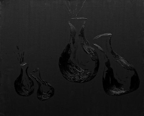 SALA Michèle - Effusion noir (tableau, Acrylique / toile) - ART ET MISS