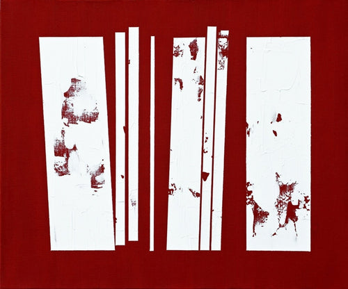 SALA Michèle - Fragments - Rouge (tableau, Acrylique / toile) - ART ET MISS
