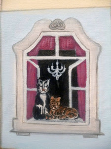 SCHMELZER Heidi - Les chats (tableau, Acrylique / toile) - ART ET MISS