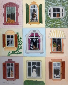 SCHMELZER Heidi - Les chats (tableau, Acrylique / toile) - ART ET MISS