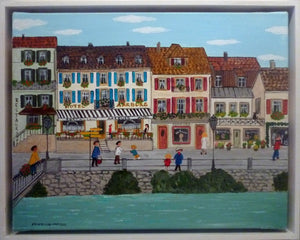 SCHMELZER Heidi - Petite ville (tableau, Acrylique / toile) - ART ET MISS