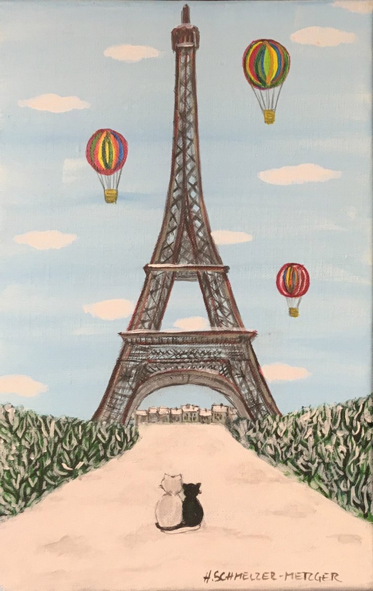 SCHMELZER Heidi - Tour Eiffel (tableau, Acrylique / toile) - ART ET MISS
