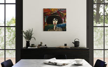 Charger l&#39;image dans la galerie, SITELLE - Liseuse au chapeau (tableau, Acrylique / toile) - ART ET MISS