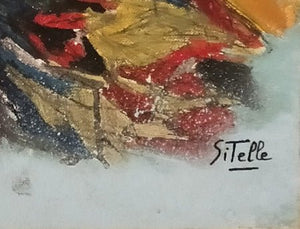 SITELLE - Liseuse au désert (tableau, Acrylique / toile) - ART ET MISS
