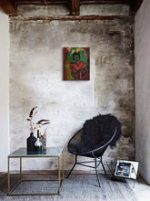 Charger l&#39;image dans la galerie, SITELLE - Liseuse en rouge (tableau, Acrylique / toile) - ART ET MISS