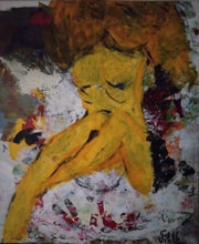 Charger l&#39;image dans la galerie, SITELLE - Vénus en jaune (tableau, Acrylique / toile) - ART ET MISS