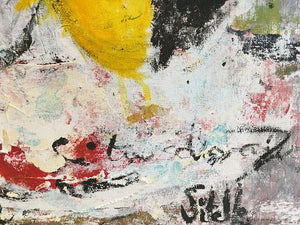 SITELLE - Vénus en jaune (tableau, Acrylique / toile) - ART ET MISS