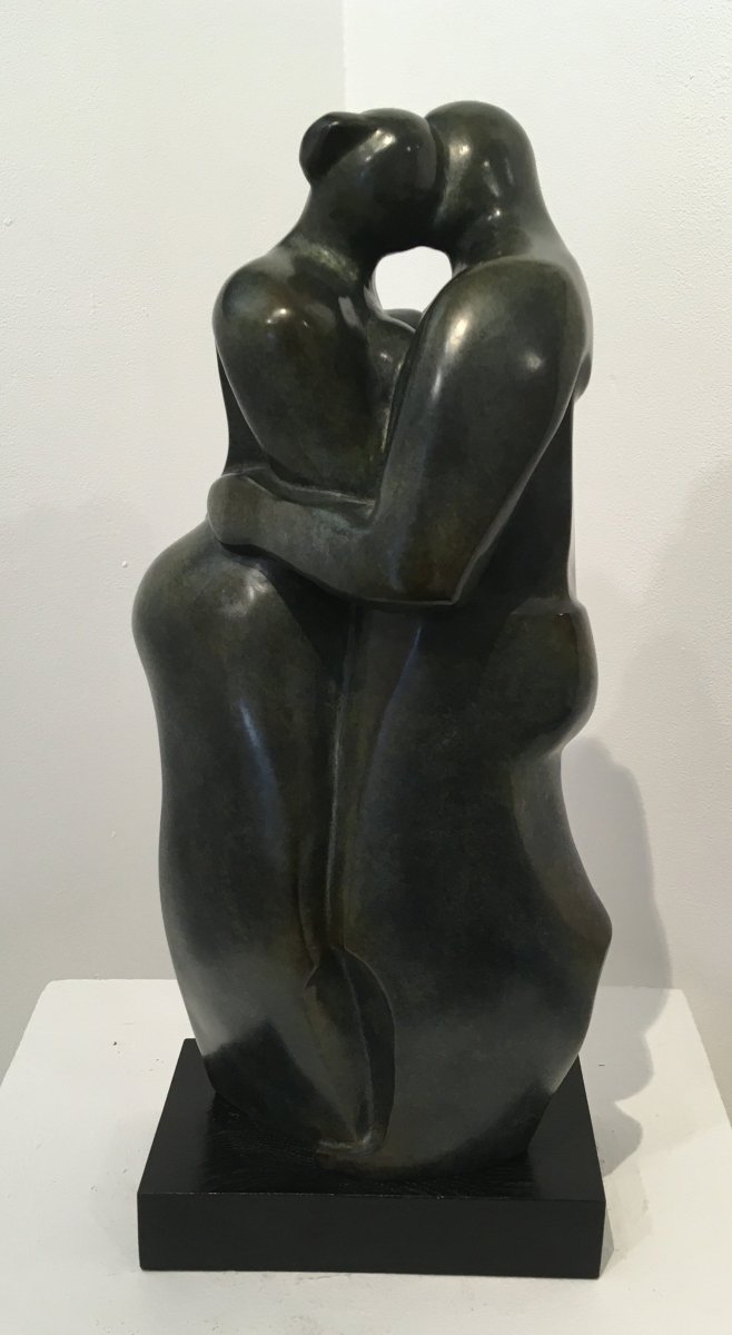 SLAVU - Le baiser (Sculpture, Bronze) - ART ET MISS