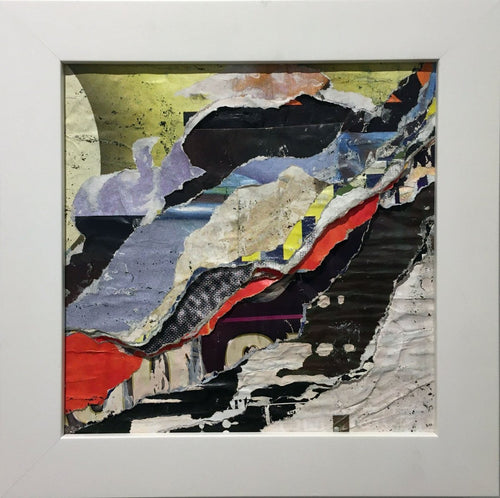TAILLANDIER Alexandre : Rue Augier, collages sur toile (20x20 cm) - ART ET MISS