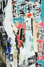 Charger l&#39;image dans la galerie, TAILLANDIER Alexandre : Rue Clodion, collages sur toile (43x60 cm) - ART ET MISS