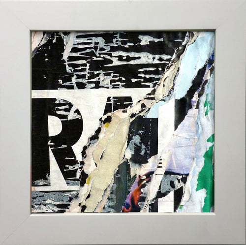 TAILLANDIER Alexandre : Rue Lancret, collages sur toile (20x20 cm) - ART ET MISS