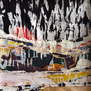 TAILLANDIER Alexandre : Rue Scribe, collages sur toile (20x20 cm) - ART ET MISS